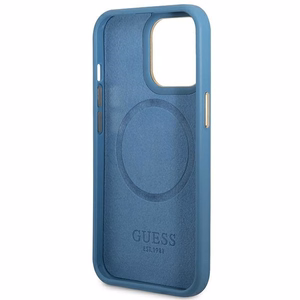Guess GUHMP14LU4GPRB iPhone 14 Pro 6.1 sininen/sininen kovakuori 4G Logo Plate MagSafe