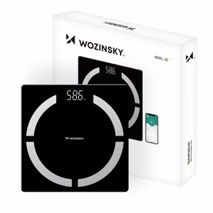 Wozinsky WIWL-30 älykäs Bluetooth-henkilövaaka - musta