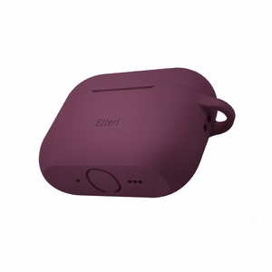 Etteri silikonikotelo AirPods Pro 3 -kuulokkeille, tumma kirsikanpunainen