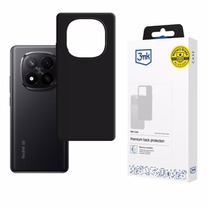 3mk Matt Case Xiaomi Redmi Note 15 5G:lle - musta