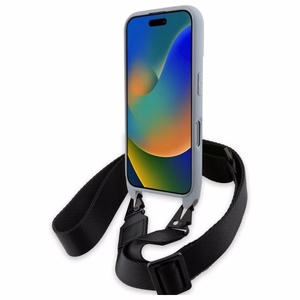 BMW M Edition Carbon Stripe & hihna suojakuori iPhone 16 Pro Max:lle - harmaa