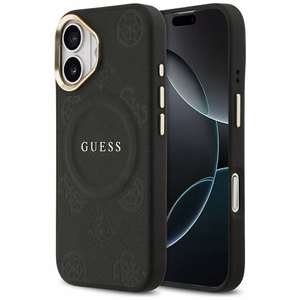 GUESS Suojakuori IPHONE 17 MagSafe GUHMP17SPSAMSECK (PU W/ Peony Hot Stamp) musta