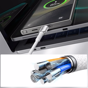 Joyroom S-A51 Cutting-Edge Series 3A USB-A - USB-C -kaapeli 1,2 m - vaaleanharmaa