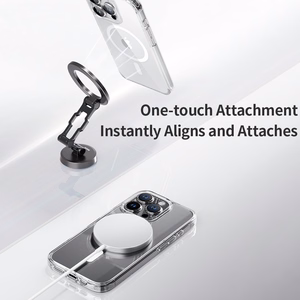 Rock Crystal Series Magnetic Case for Iphone 16 Plus transparent