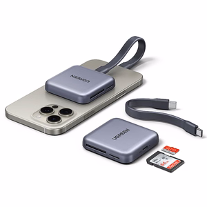 Ugreen Magnetic Memory Card Reader + 100W PD 3in1 Charger - Gray