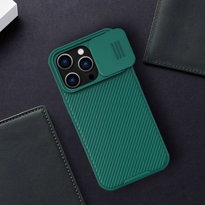 Nillkin CamShield Pro Case iPhone 14 Pro panssaroitu suojus kameran suojus sininen