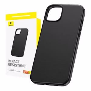 Puhelinkotelo iPhone 15 ProMax Baseus Fauxther Series (musta)