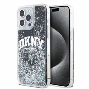 DKNY alkuperainen kovakuori Liquid Glitter Big Logo DKHCP14XLBNAEK iPhone 14 Pro Max:lle - musta