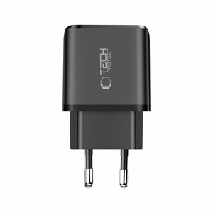 Tech-Protect NCA45W-GAN 2-Port 45W Wall Charger with USB-C Cable - Black