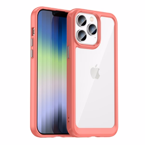Outer Space Case iPhone 14 Pro kova suojakotelo, jossa on geelikehys punainen