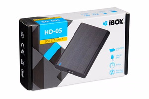 iBox HD-05 HDD/SSD enclosure Black 2.5"