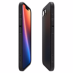 Spigen Liquid Air Mag MagSafe Suojakuori iPhone 16e / 17e:lle - Matta Musta