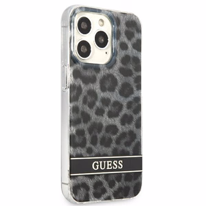 Guess GUHCP13LHSLEOK iPhone 13 Pro / 13 6.1" harmaa/harmaa kovakotelo Leopardi