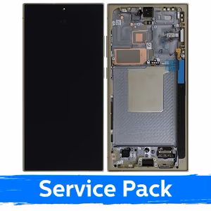 LCD-näyttö Samsung S928 S24 Ultra kehyksellä / Titanium Yellow / (Service Pack)