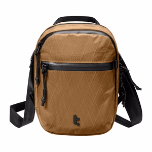 TOMTOC Aviator-T37 matkalaukku olkahihnalla X-Pac 1.3L (ruskea)
