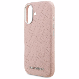 Karl Lagerfeld FW Stamped Karl MagSafe Suojakuori iPhone 16 - vaaleanpunainen