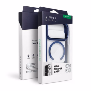 ROAR case MAG BUMPER compatible with MagSafe for IPHONE 16 navy blue