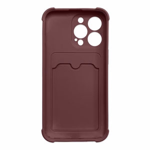 Kortti panssari asia pussi kansi iPhone 13 Mini kortti lompakko silikoni Air laukku panssari asia vadelma