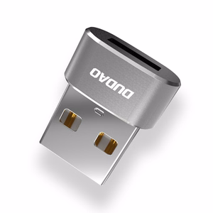 Dudao sovitin USB Type-C - USB musta (L16AC black)