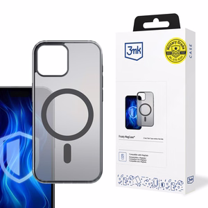 3mk Frosty MagCase iPhone 12 Pro Max:lle - Musta