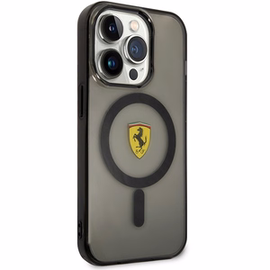 Ferrari FEHMP14LUKK iPhone 14 Pro 6.1" musta/musta hardcase Translucent Magsafe