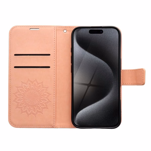 MEZZO kirjakotelo IPHONE 16 Prolle mandala persikka