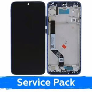 LCD-näyttö yhteensopiva Xiaomi Redmi Note 7 (Note 7 Pro) kehyksellä / sininen / (Service Pack)