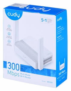 Cudy WR300 langaton reititin Fast Ethernet yksitaajuus 2,4 GHz valkoinen