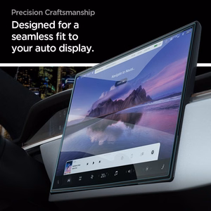Spigen Glas.tR EZ Fit Karkaistu lasi Tesla Model X 2022 / Model S 2021:lle - musta