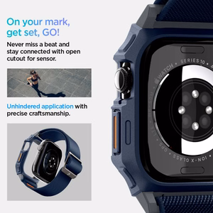 Spigen Lite Fit "Pro" Strap for Apple Watch 10 46mm - Navy Blue