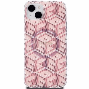 Guess IML GCube MagSafe Suojakuori iPhone 15 Plus / 14 Plus:lle - vaaleanpunainen