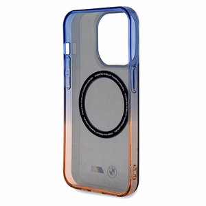 BMW Gradient Bumper MagSafe -suojakuori iPhone 15 Pro Maxille - harmaa