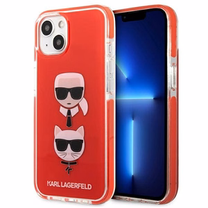 Karl Lagerfeld Karl&Choupette Head Case iPhone 13 mini - punainen