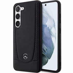 Mercedes Leather Urban Suojakuori Samsung Galaxy S23:lle - musta