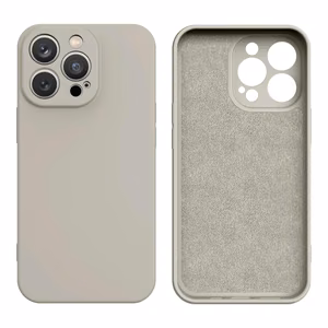 Silikonikotelo iPhone 14 Plus silikonisuojus beige