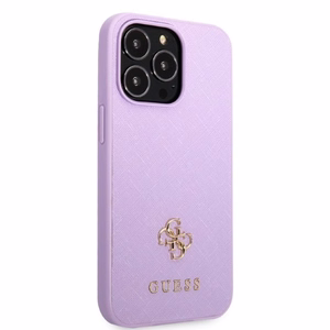 Guess GUHCP13XPS4MU iPhone 13 Pro Max 6.7" violetti/violetti kovakuori Saffiano 4G Small Metal Logo