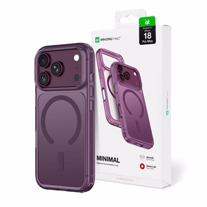 AmazingThing Minimal Mag Drop Proof 3 Lens -suojakuori laitteelle iPhone 18 Pro Max, hihnakiinnikkeellä, MagSafe-yhteensopiva – violetti