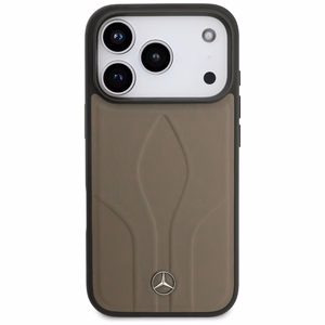 Mercedes Leather The Move MagSafe Suojakuori iPhone 17 Pro:lle - Beige