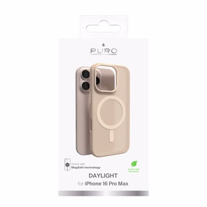 Puro Daylight MagSafe Silikoninen Suojakuori iPhone 16 Pro Maxille - beige