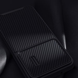 Nillkin Synthetic Fiber S suojakuori Samsung Galaxy S23+:lle kameransuojalla musta