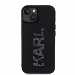 Karl Lagerfeld Suojakuori iPhone 15 6,1 KLHCP15S3DMBKCK musta HC 3D Logo Glitter