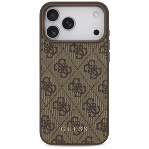 Guess 4G Classic suojakuori mallille iPhone 17 Pro Max / 18 Pro Max – ruskea