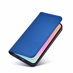 Magnet Card Suojakuori Samsung Galaxy S23+:lle - läppäkuori lompakko jalusta sininen