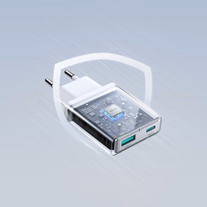 Charger Joyroom Super Slim (TCF14) (1xUSB-C;1xUSB 3A 20W) white