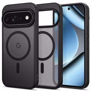 Tech-Protect Magmat MagSafe-suojakuori Google Pixel 9 Pro XL / 10 Pro XL / 11 Pro XL -malleille, mattamusta