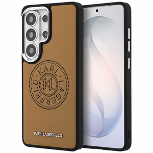 Karl Lagerfeld Suojakuori Perforated KL MagSafe Samsung Galaxy S26 Ultra:lle ruskea