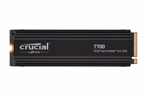 Crucial T700 SSD 4TB M.2 PCIe Gen5 NVMe TLC write 11800 MB/s read 12400 MB/s TBW 2400 TB CT4000T700SSD5