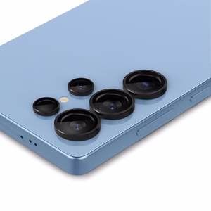 Spigen Optik Pro Glas.Tr Ez Fit kameransuoja 2 kpl Samsung Galaxy S25 Ultra -puhelimelle musta