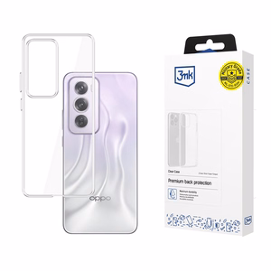 3mk Clear Case Suojakuori Oppo Reno 12:lle - läpinäkyvä