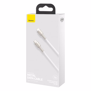 Baseus Cafule -kaapeli USB-C - Lightning, PD, 20W, 2m, valkoinen